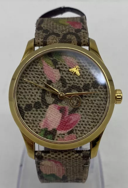 Gucci online floral watch