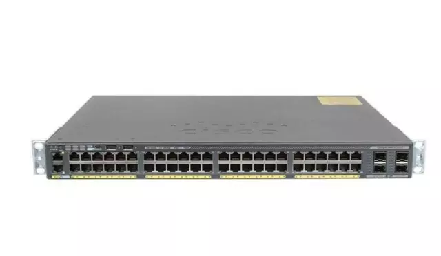 Cisco Catalyst WS-C2960X-48FPS-L 48-Port GbE PoE 4xSFP Switch + Stack Module