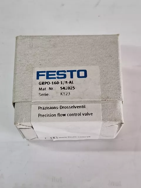 Valvola a farfalla di precisione Festo GRPO-160-1/8-AL 542025