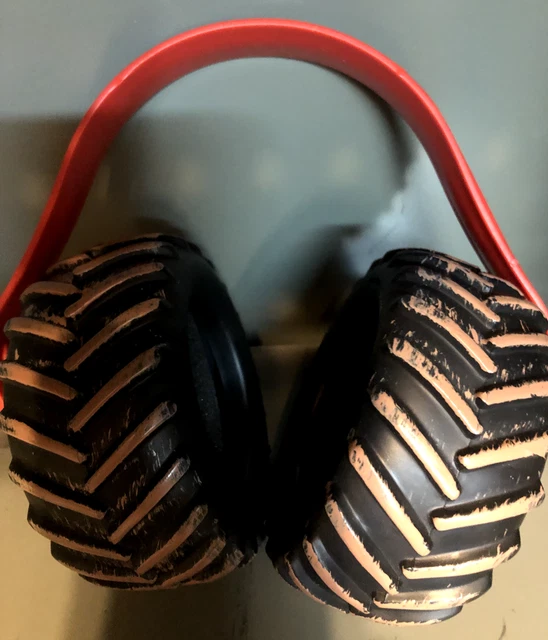 MONSTER JAM TRUCK Tires Kids Ear Muffs Hearing Protectors Red & Black