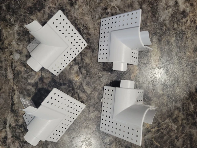 Vinyl 2-WAY CORNER Cap Bullnose  90 Deg. 3/4 inch Lot of 4pcs NEW FAST FREE SHIP