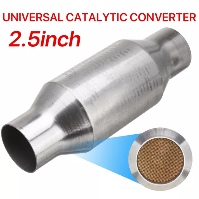 2.5" Stainless Steel High Flow Metal Body 400 Cell Catalytic Converter