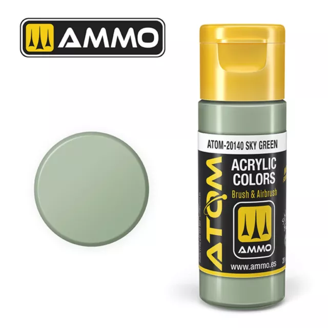 Ammo MIG ATOM-20140 - ATOM COLOR Sky Green 20ml - Neu