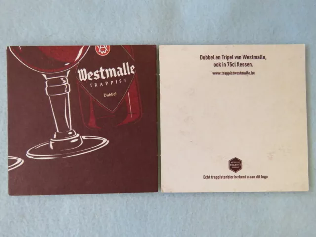 Bière Dessous ~ Brouwerij Le Trappisten Van Westmalle Dubbel~ Malle, Belgique