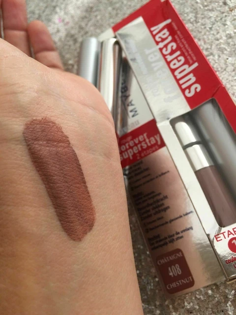 Rouge à Lèvres GEMEY MAYBELLINE SuperStay 411 Brun Doré - Tenue 16H Brillant - Neuf - Fabriqué En France