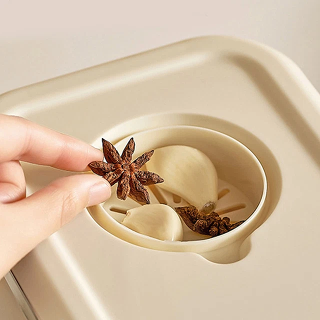 (L) Contenitore riso contenitore per conservazione alimenti dispenser di riso per uso alimentare
