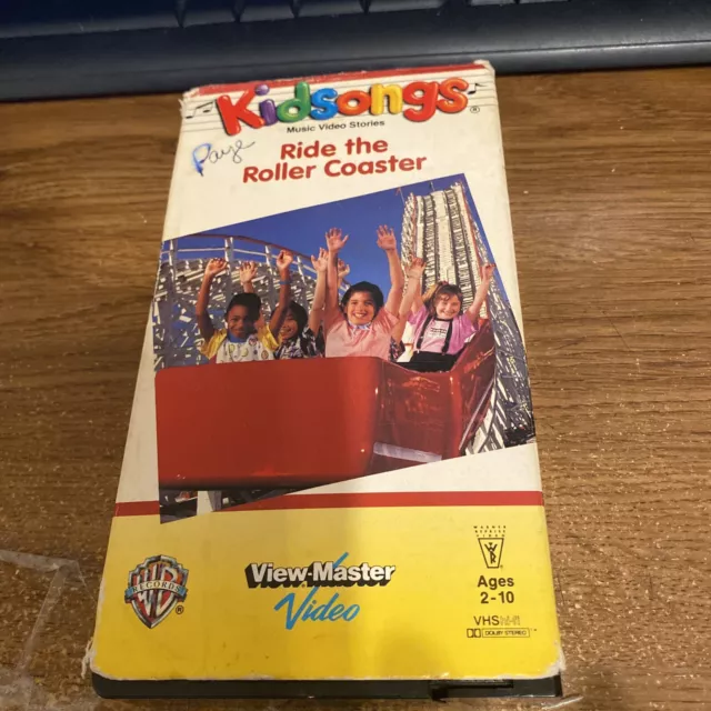 KIDSONGS RIDE THE Roller Coaster VHS-TESTED With Lyric Book Super Rare ...