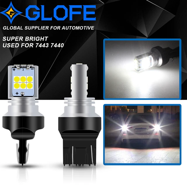 For Chevy Tahoe 2007-2014 7441 7440 LED Reverse Back Up Light Bulbs Lamp White