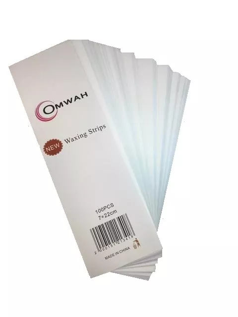 200 Wax Strips Non Woven Epilating Depilatory Face legs Hair Removal Paper 3X9in