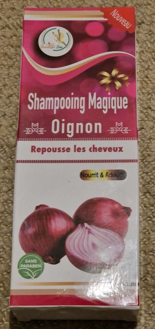 Champú cebolla marroquí caída del cabello, alopecia, crecimiento natural del cabello orgánico 200ml