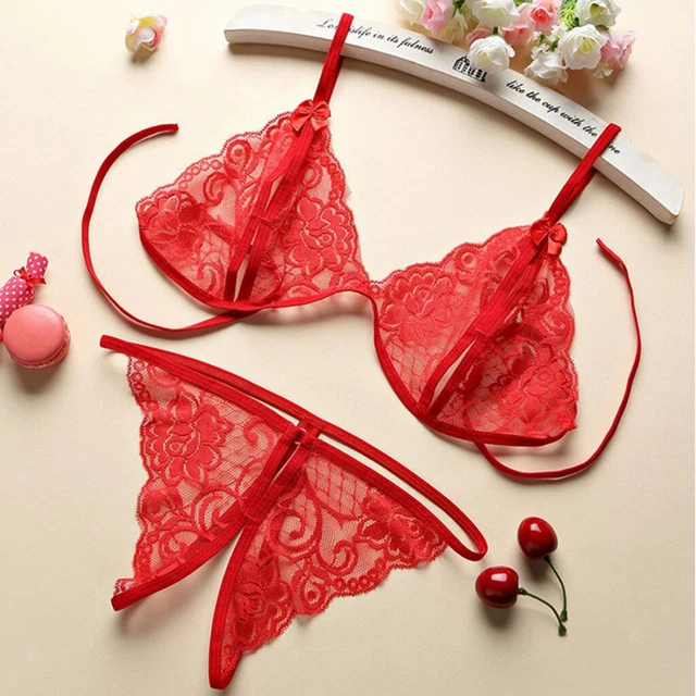Reggiseno E Mutandine per Donna Set Completo di Biancheria  per Donna 2 Pezzi