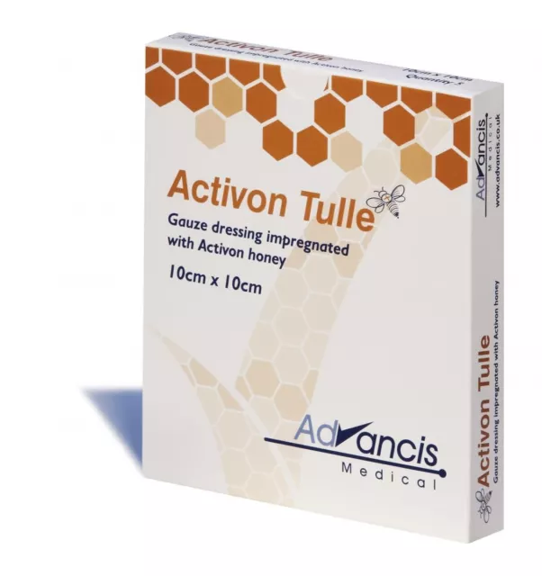 Advancis Activon Manuka Honey Tulle Dressings 10cm x 10cm (x5)