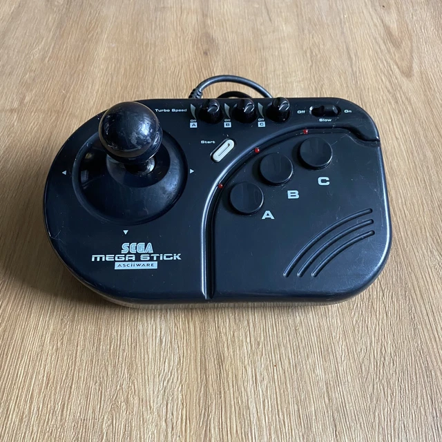 Sega Mega Stick Asciiware Arcade Stick Controller - MegaDrive Tested & Working