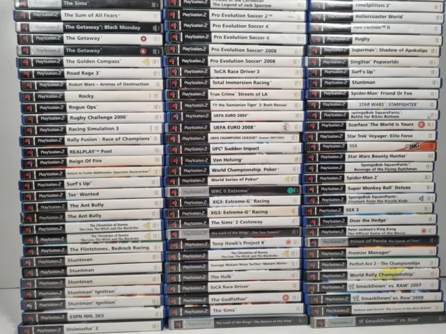 PS2 Sony PlayStation 2 Games Starting N to Z Selection Bundle BUY 4 GET 1 FREE