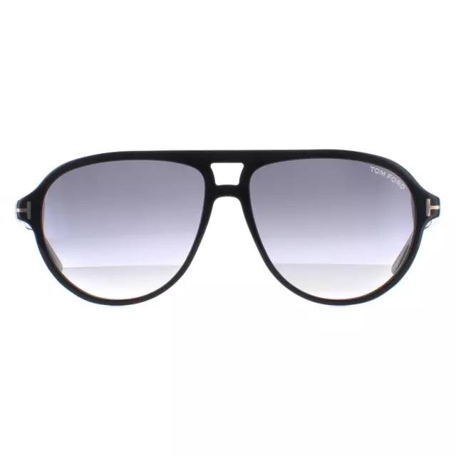 Tom Ford Sunglasses FT0932 Jeffrey 01B Shiny Black Smoke Gradient