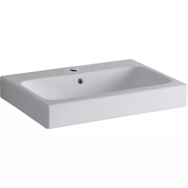 Geberit Geberit Lavabo iCon con foro rubinetto con trabocco 600x485 mm bianco