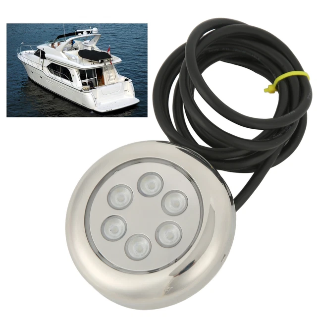 (RGBW)3.5in LED Underwater Light Surface Mount IP68 Étanche 12V 24VDC Pour