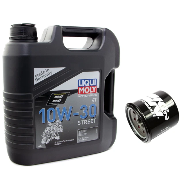 Huile Moteur Kit High Performance 10W30 4 Litre Filtre à KN204 pour Honda CB CBF