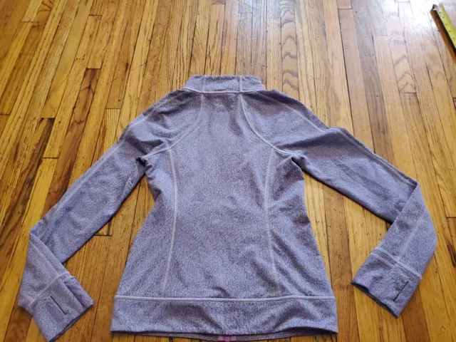 Felpa giacca con cerniera completa Ivivva by Lululemon viola elasticizzata taglia 12 ragazze 8