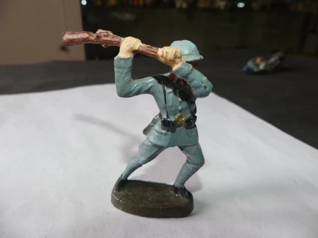 Rare lot 2 soldats composition Massesoldaten Figuren ELASTOLIN série 85mm