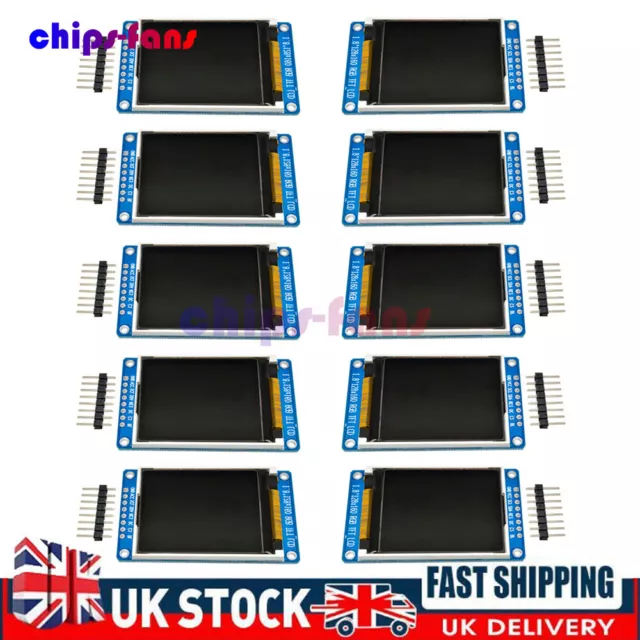 1-10Piece 1.8" TFT Full Color LCD Display Module 128*160 SPI ST7735S For Arduino