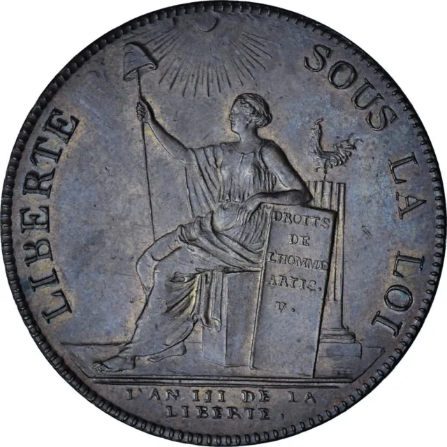 [#1155551] Münze, Frankreich, Monneron, 2 Sols, 1791, VZ, Bronze, KM:Tn23