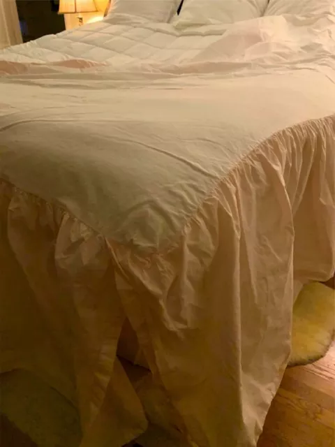 Falda de cama SIMPLY SHABBY CHIC rosa doble