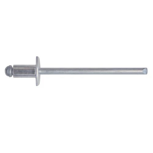 Confezione 100 rivetti corpo in alluminio Ø 3x10 mm e chiodo in acciaio zincato