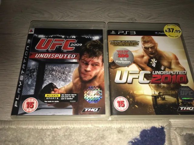2x PLAYSTATION 3 GAMES UFC Undisputed 2009 & UFC 2010 only £6!