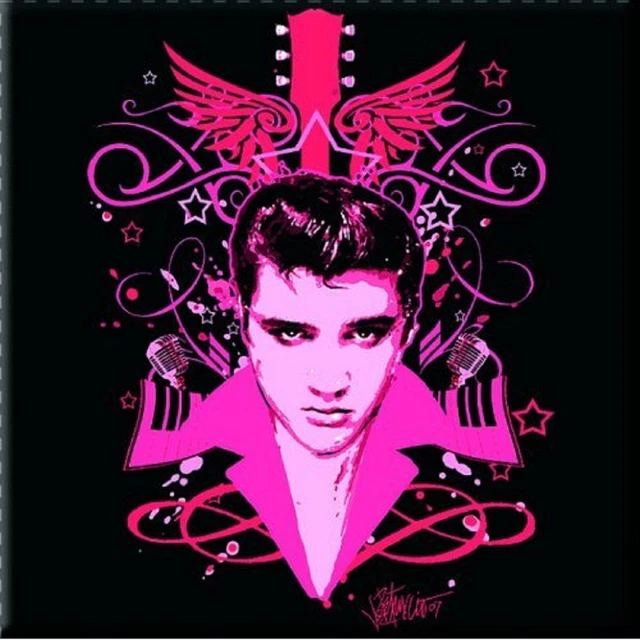 Magnete da frigorifero Elvis Presley lascia affrontare nuovo ufficiale 76 mm x 76 mm