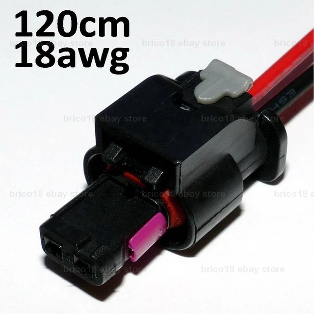 BMW Cable For DIN Outlet Socket - 120cm/18awg/2p - R1250 GS GT RS RT S1000 F800