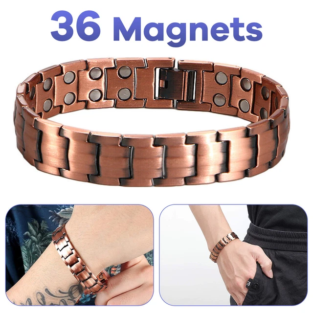 Bracciale Magnetico In Rame, Terapia Biologica Curativa Sollievo Dal Dolore Dellartrite - Foto 4