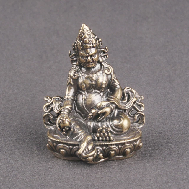 Brass Huang Caishen Collectible Figurines Buddha Decorations