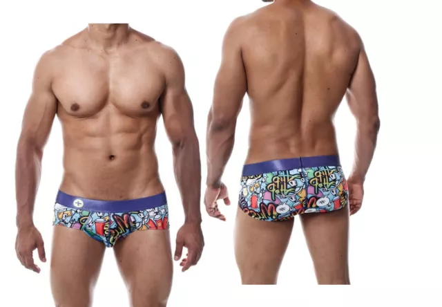 Slip uomo aderente vita bassa intimo maschile comodo mini boxer colorato hipster