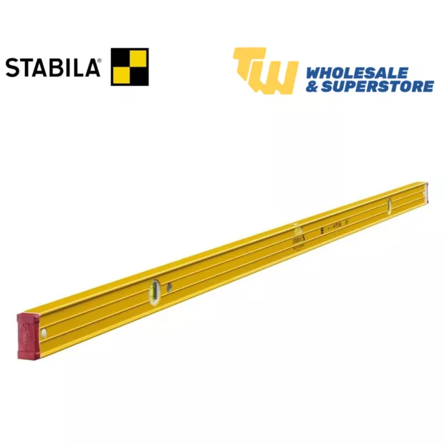 Stabila 96-2-180 72” 3 Vial 180cm Level 96 Range Professional Heavy Duty