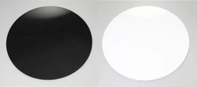 Black Acrylic Disc With or Without Holes 2mm, 3mm, 5mm Black Gloss Acrylic  Discs