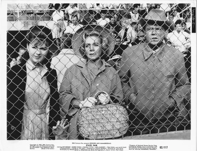 Orig. 8x10 "State Fair" - ALICE FAYE  - PAMELA TIFFIN - TOM EWELL (1962)