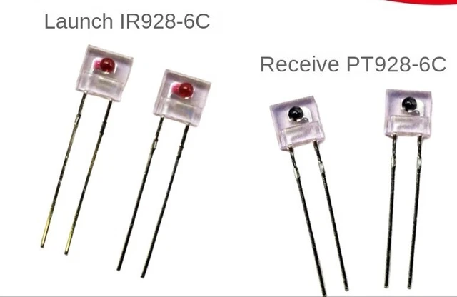 Ten pairs of IR928-6C-F PT928-6C-F 940NM infrared transmitter tube receiver tube