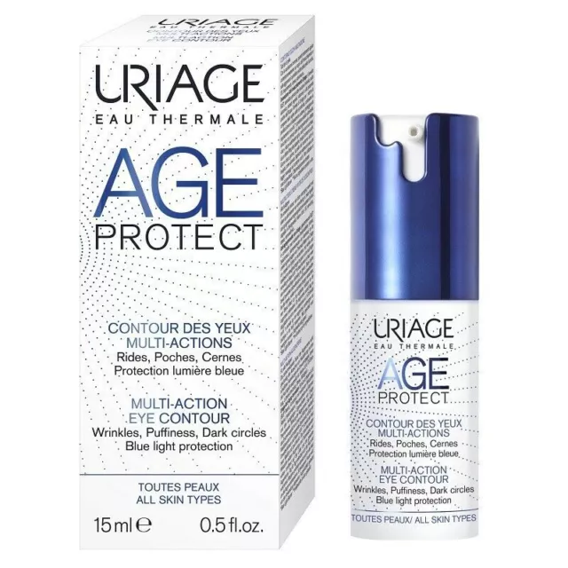 Uriage Age Protect Anti-Aging, Multi-Action-Augenkonturcreme, 15 ml,