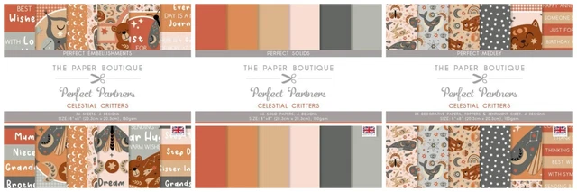 The Paper Boutique - Celestial Critters  - Papers, Embellishments  - NEW