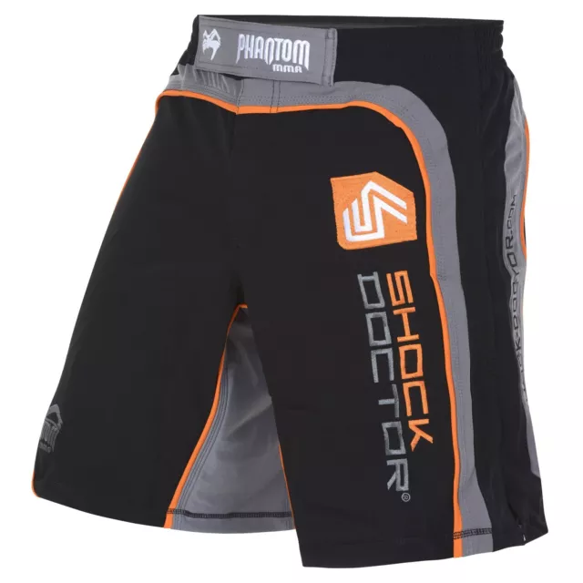 MMA Fight Shorts "COOP Shock Doctor" Black/Gray von PHANTOM