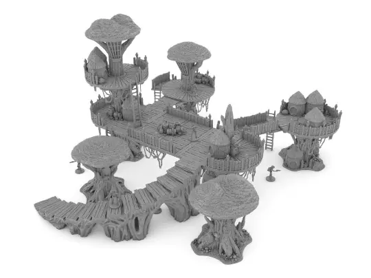 Forest Moon Village Set 2 / Imperial Terrain / Star Wars Legion / DnD