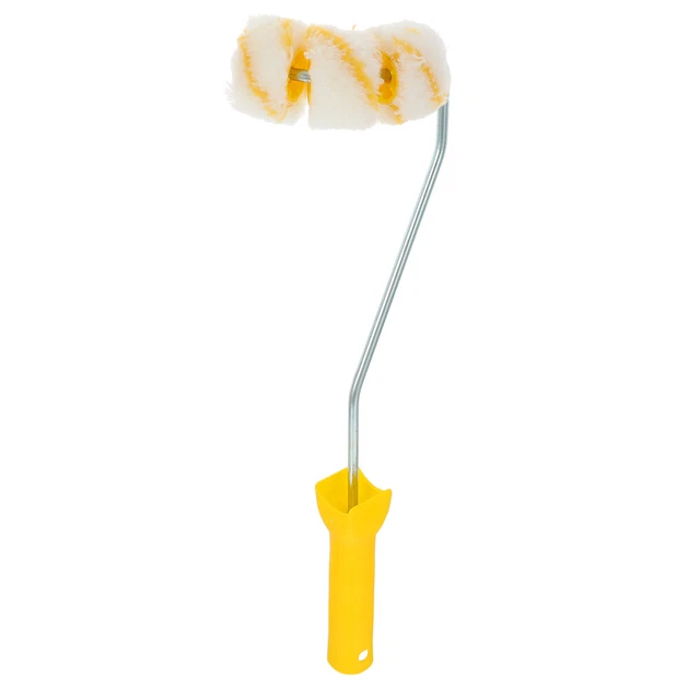 Kit De Rouleau À Peinture Brosse À Conduit Incurvé Mini Pinceaux Arc