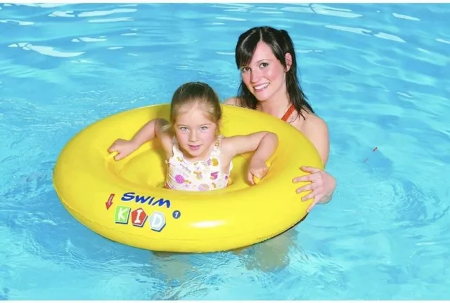 33" Inflatable Kids Baby Swim Seat Float Ring Water Pool Raft Float Summer Fun T