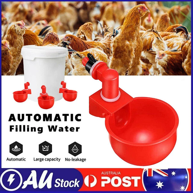 Automatic Chicken Duck Water Cup Waterer Poultry Drinking Bowl Feeder Drinker