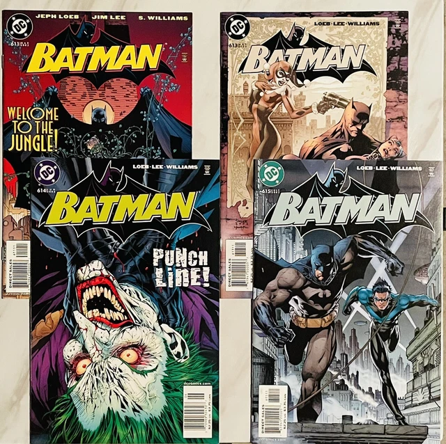 Batman 611, 613-615 NM Lot - 1st Hush - Jim Lee - DC - 2003