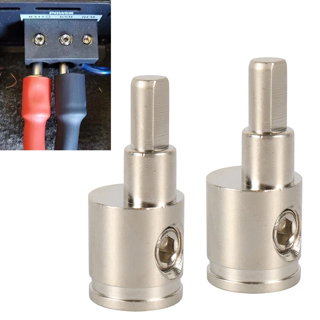 Misuratore ingresso amplificatore audio da 0 calibro a 4 calibro adattatore blocco terminale per auto