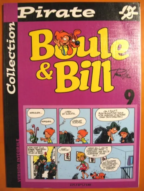 Boule & Bill par Roba. éditions Dupuis Collection Pirate N° 9