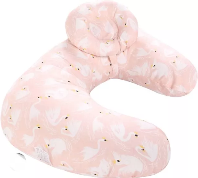 Miracle Baby Breast Feeding Pillow Pregnancy Nursing Maternity Cotton Pink Swans