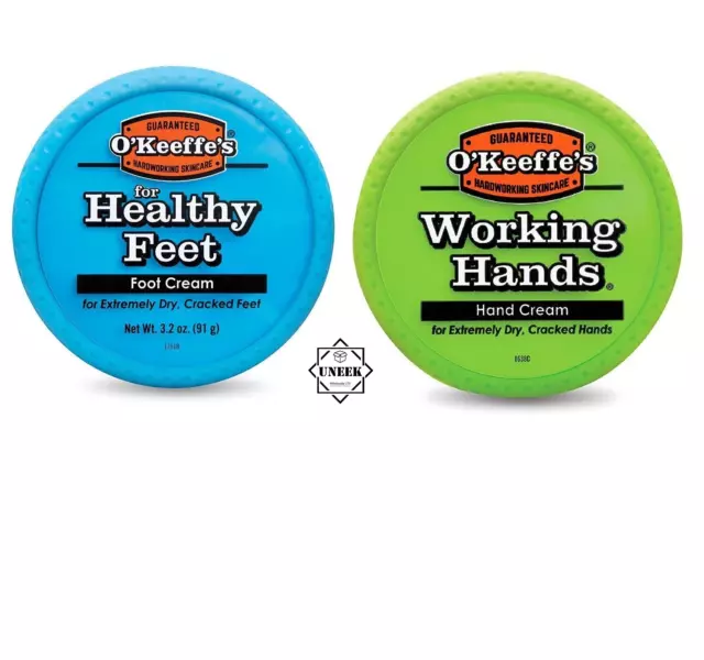 WORKING HANDS HAND &FOOT O'Keeffe's CREAM Cracked Split Skin Non-Greasy O Keefes